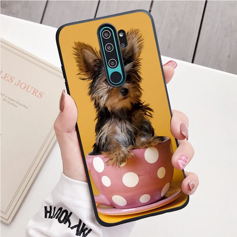 yorkshire terrier dog black Silicone Phone Case For Redmi note 9 8 7 Pro S 8T 7A Cover