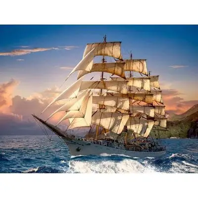 

GATYZTORY Full Square Drill Sailing DIY Diamond Painting Mosaic Embroidery Handmade Cross Stitch Home Decoration