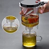 Tea Pots Heat Resistant Glass Tea Pot Tea Infuser Chinese Kung Fu Tea Set Kettle Coffee Glass Maker Convenient Office Tea Sets ► Photo 3/6