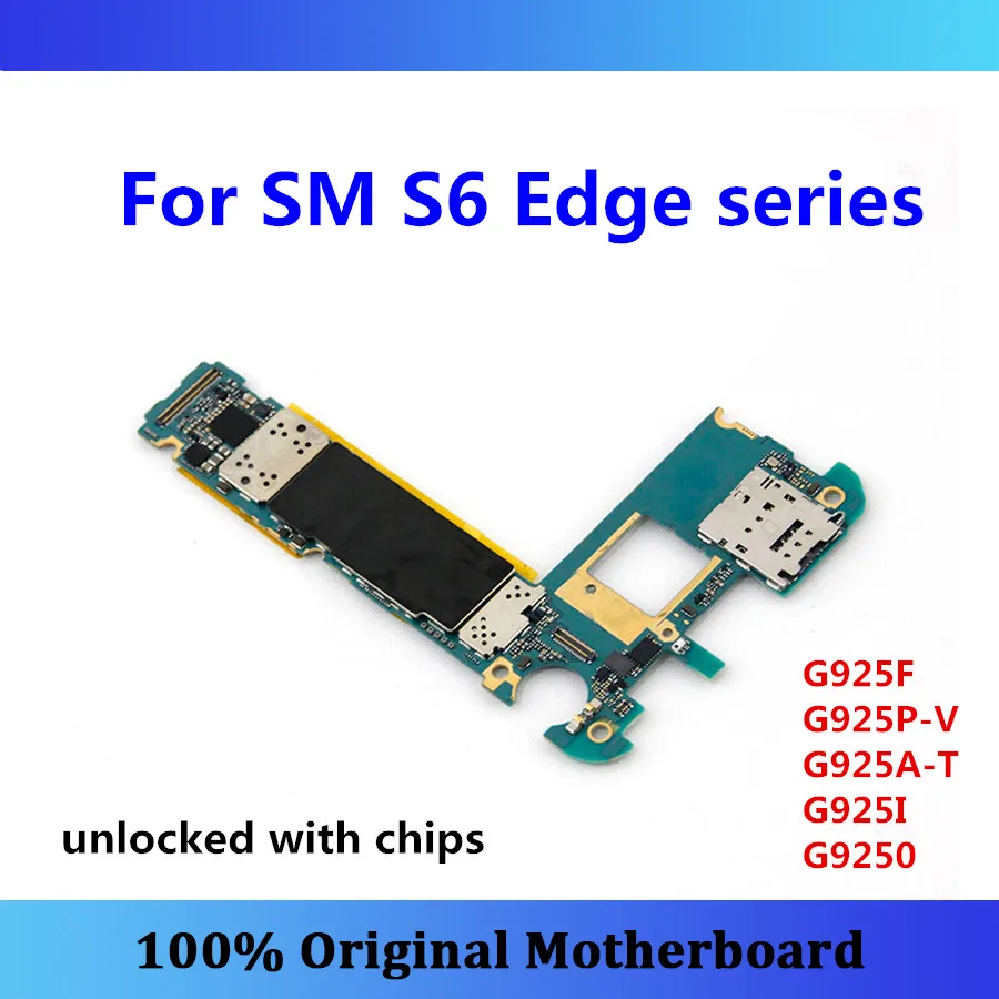 Материнская плата S6 Logic для Samsung Galaxy Edge G925F/G925P-V/G925A-T/G925I/G9250 32 ГБ Android материнская galaxy