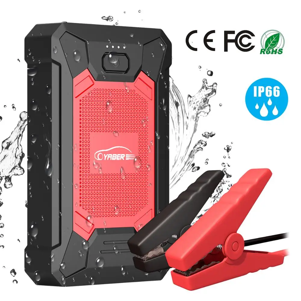 

2020 Car Jump Starter 12000mAh Battery Power Bank Portable Starting Device 600A Emergency IP68 Waterproof Auto Booster Charger