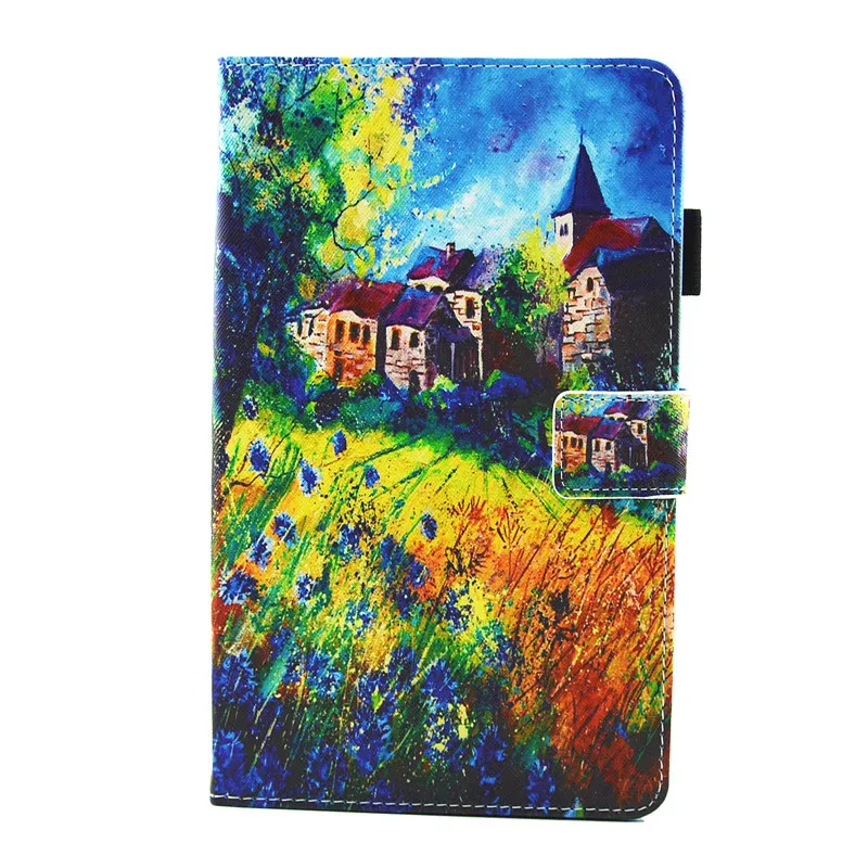 As picture Для Samsung Galaxy Tab A 8,0 sm-t380 T385 чехол из искусственной кожи Стенд мягкая задняя откидная крышка для Galaxy Tab A 8,0 T380 чехол - Цвет: As picture