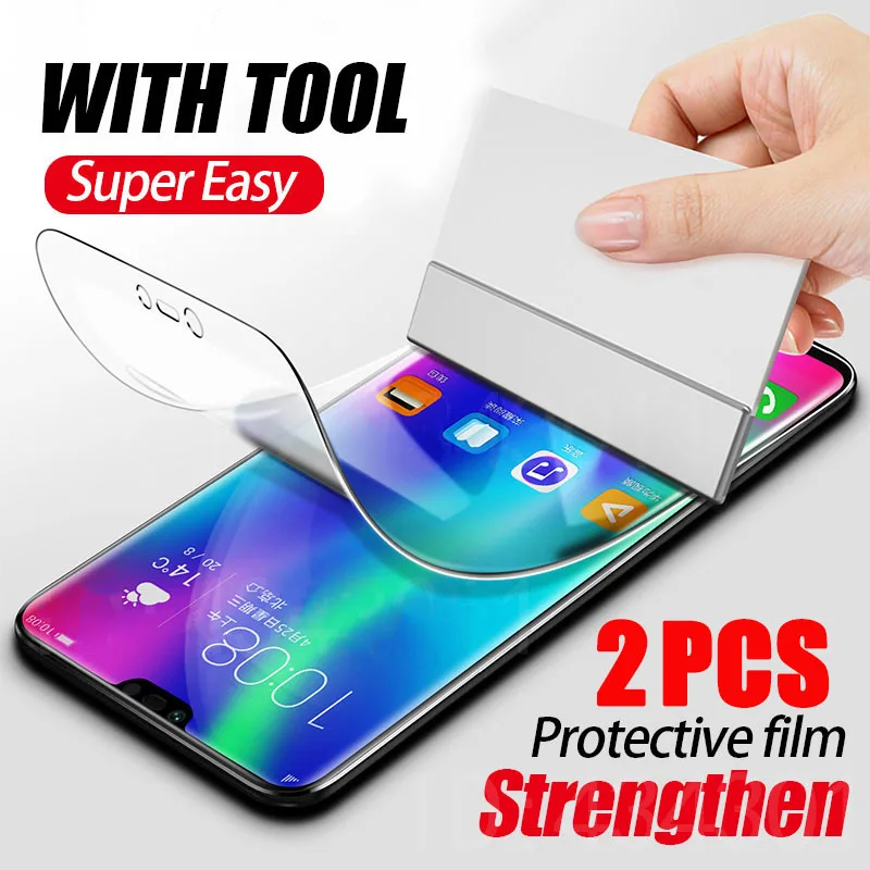 Гидрогелевая защитная пленка 8D для Huawei P40 P30 P20 Mate 20 Pro защиты экрана Honor 30 10 9X 8X не