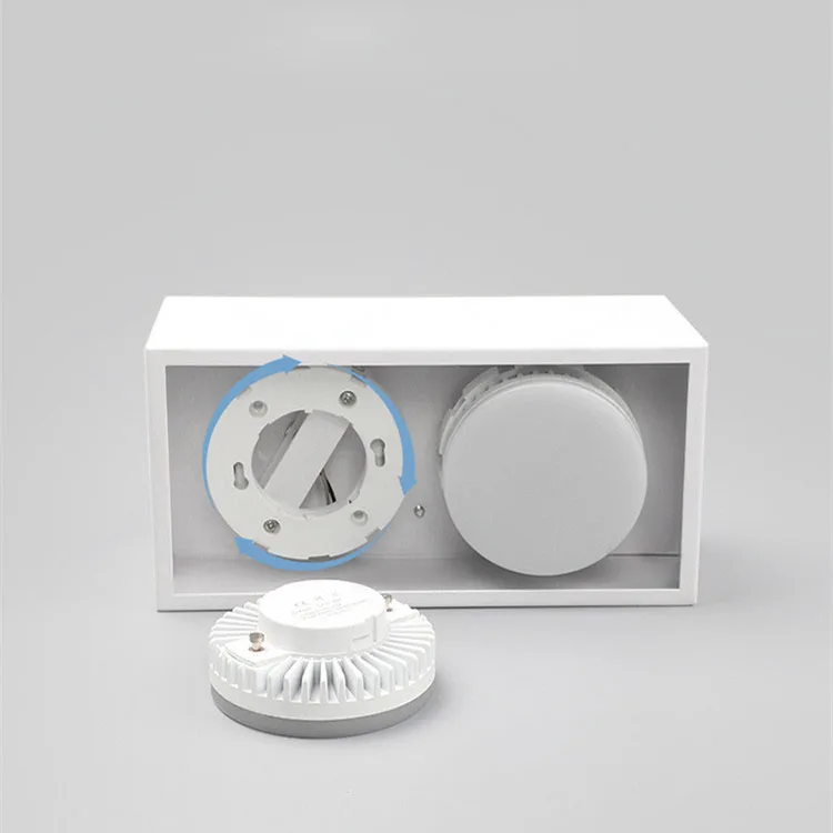 

Square Surface Mounted 10W 20W LED downlight GX53 Ceiling Lamps led spot lights AC 85V-265V LED Ceiling Fixtures Lighting