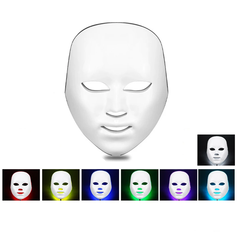 7 цветов светодиодный светильник косметические устройства маска для лица