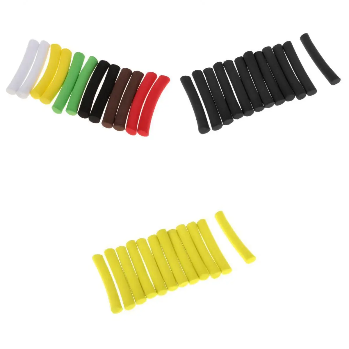Perfeclan 36Pcs EVA Carp Fishing Foam Stick Cylinder Float Making Fly Tying Rig Multicolor Fishing Accessories Dropshipping