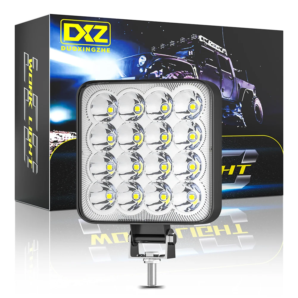 

2/4pcs Mini Led Work Light Round Spotlight 48W Car Work Headlight For Truck Offroad Fog Lamp Night Driving Lights For SUV ATV