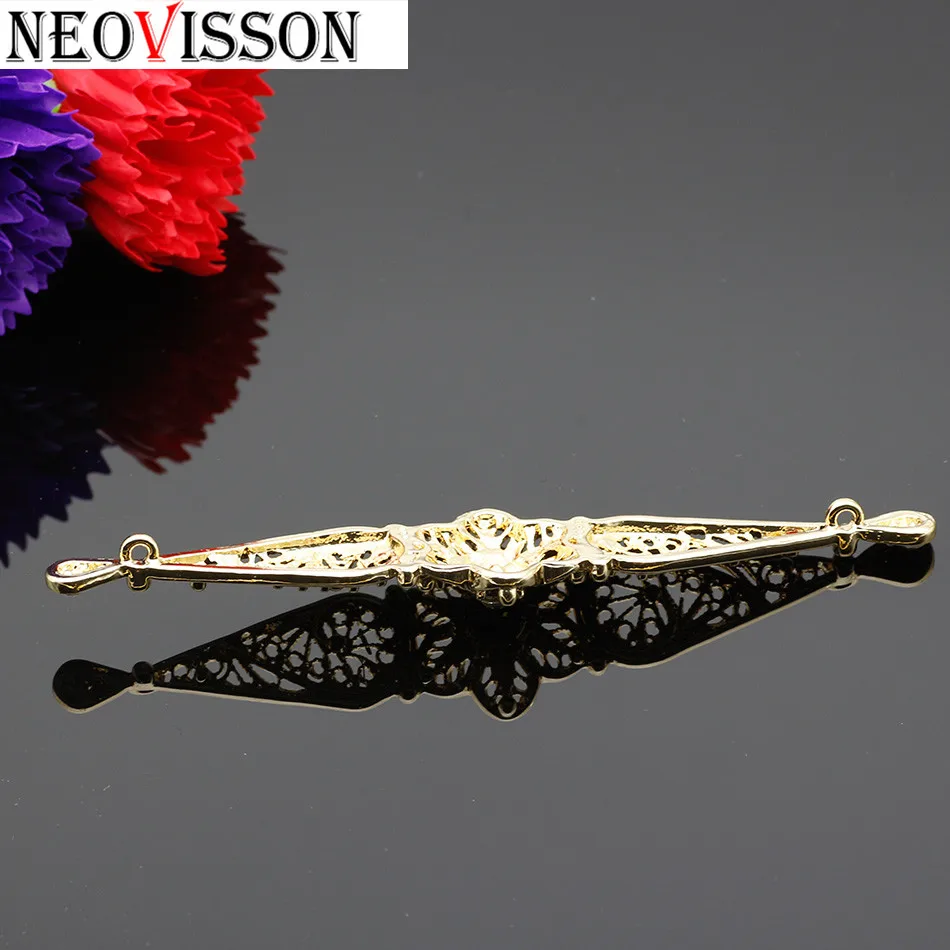 NEOVISSON kavesia Shuttle Shaped металлический нагрудник этническое свадебное платье нагрудная Пряжка наборы европейские традиционные украшения для тела