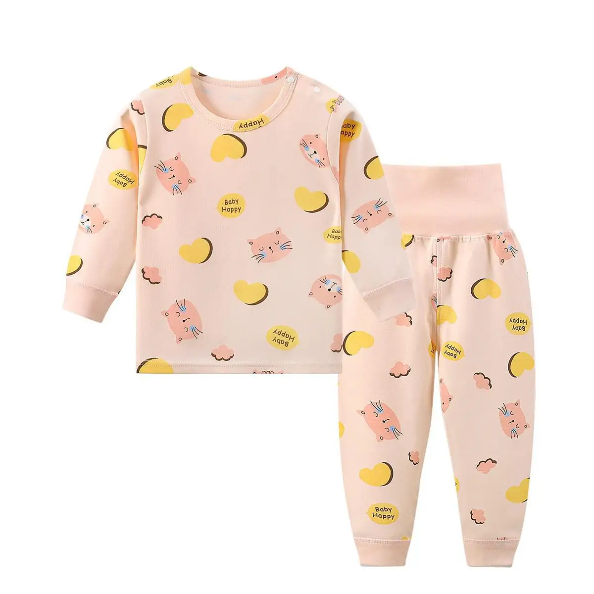 6 9 12 18 Month Baby Boutiique Suit Baby Girl Clothes Winter Casual 2 Piece Set Pure Cotton Children Pajamas Baby Girl Outfits vintage Baby Clothing Set Baby Clothing Set