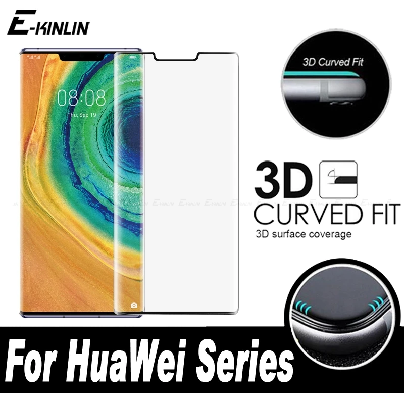 3D изогнутое полное покрытие закаленное защитное стекло для экрана HuaWei Mate 40E 40 30E