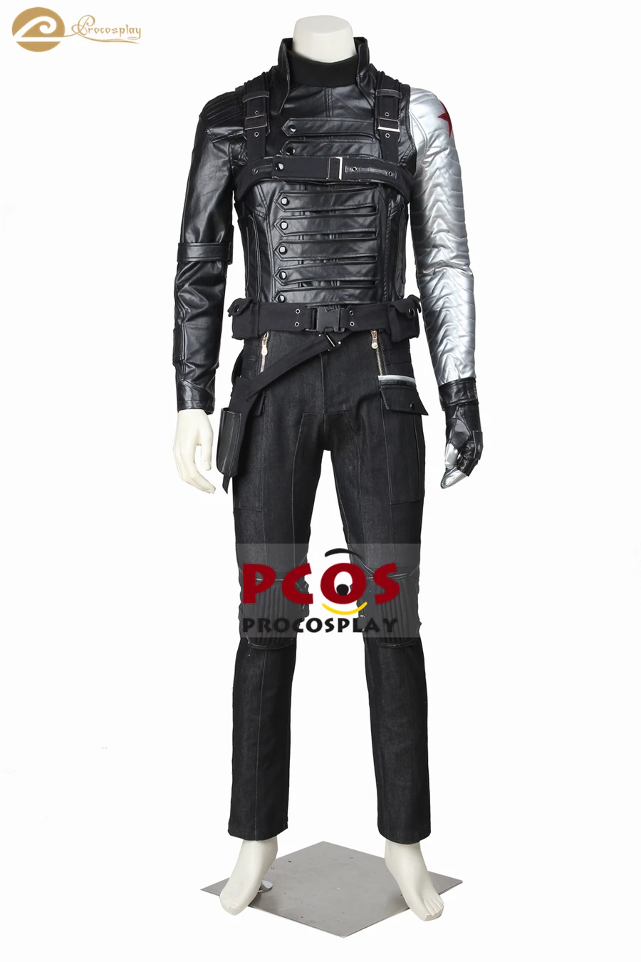Procosplay Captain America: De Winter Soldier James Buchanan Barnes/Bucky Barnes Super Form Cosplay Kostuum Voor Mannen Mp005153 Procosplay Captain America: De Winter Soldier James Buchanan Barnes/Bucky Barnes Super Form Cosplay Kostuum Voor Mannen Mp005153