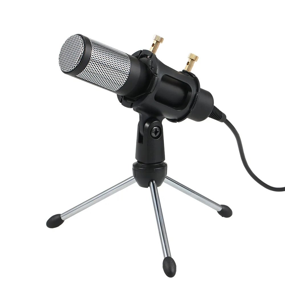 Профессиональный конденсаторный микрофон USB Plug and Play Home Studio Podcast вокальные записывающие микрофоны с мини-микрофоном с подставкой с двойной раскладкой