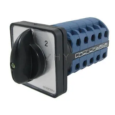 

440VAC 240VAC 1-0-2 Rotary Cam 20 Screw Terminals Changeover Switch