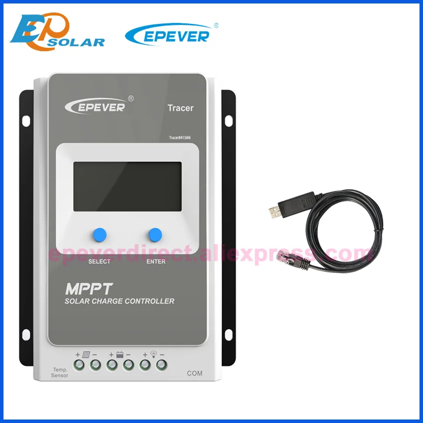EPEVER 40A 30A 20A 10A MPPT контроллер солнечного заряда 4210AN 3210AN 2210AN 12 В 24 В автоматическая работа 100VDC вход EPEVER солнечный регулятор - Цвет: with USB