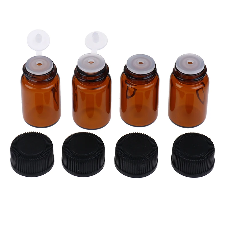 Bottle Empty 10PCS 2 ML PVC Amber Essential Oil Bottle With Orifice Reducer