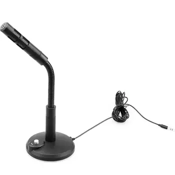 

Universal Adjustable USB 3.5mm 5V Desktop Noise Reduction Microphone Voice Recording Office Household Mic микрофон студийный