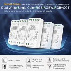 Miboxer 2.4GHz Dual White Single Color RGB RGBW RGB+CCT LED Controller(WiFi+2.4G) Remote Contrd Dimming Music APP Voice Control