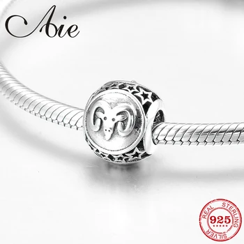 

Fashion 100% real 925 Sterling Silver Passionate 12 Constellation Aries beads Fit Original Pandora Charm Bracelet Jewelry making