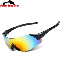 PureLeisure, очки для ловли нахлыстом, UV400, солнцезащитные очки для мужчин, спортивные солнцезащитные очки, поляризационные, Lunette, Peche Zonnebril, спортивные очки для рыбалки - Цвет: lightblack