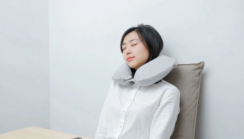 Оригинальная подушка для шеи xiaomi 8H u-образная с эффектом памяти 8H подушка для обеда Антибактериальная переносная подушка для путешествий и отдыха в офисе