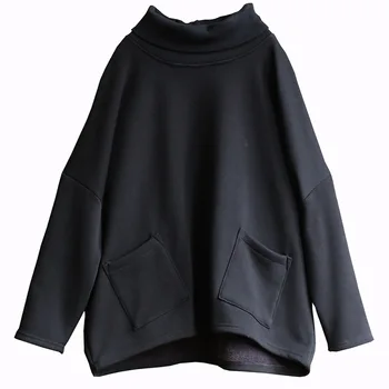 

Sweater Women Knitted Sweaters Fashion Pullover Jumper Fashion Black