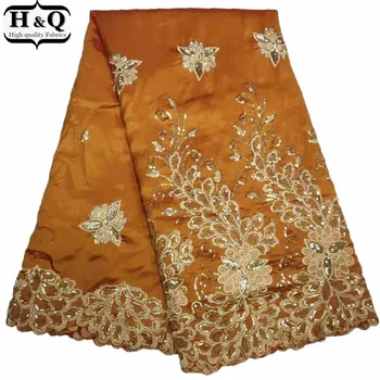 

Lovely Indian Satin Fabric With Sequin Embroidered Lace Party Beautiful Gown African George Lace Fabric For Wedding Bridesmaid