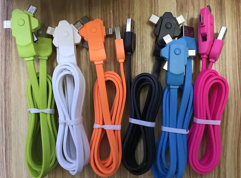 Мульти зарядный кабель 3 в 1 мульти USB зарядное устройство провод для быстрой зарядки совместим с большинством смартфонов и планшетов