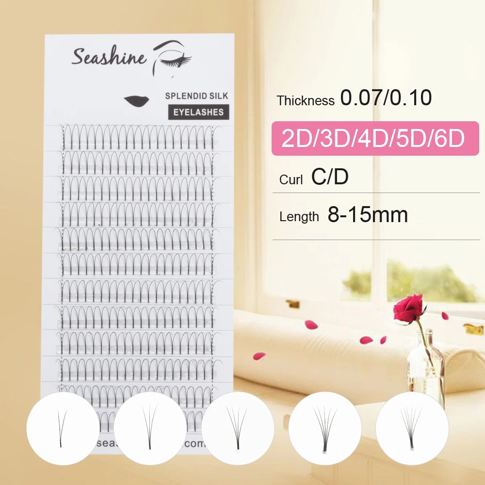Seashine Premade Volume Fans Individual Eyelashes Bundles Volume Lashes