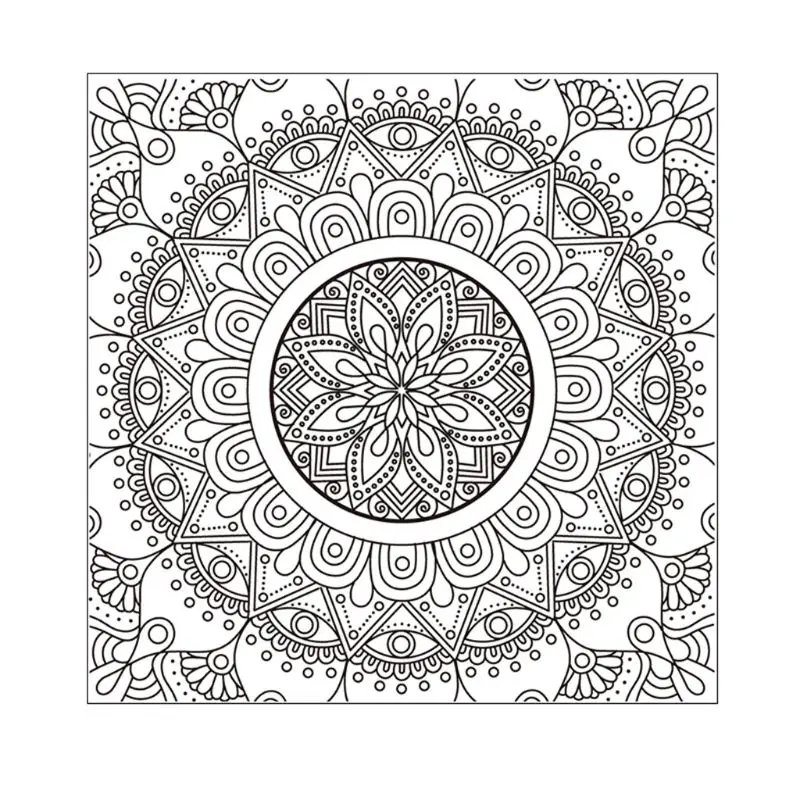 

Mandala DIY Silicone Clear Stamp Cling Seal Scrapbook Embossing Album Decor