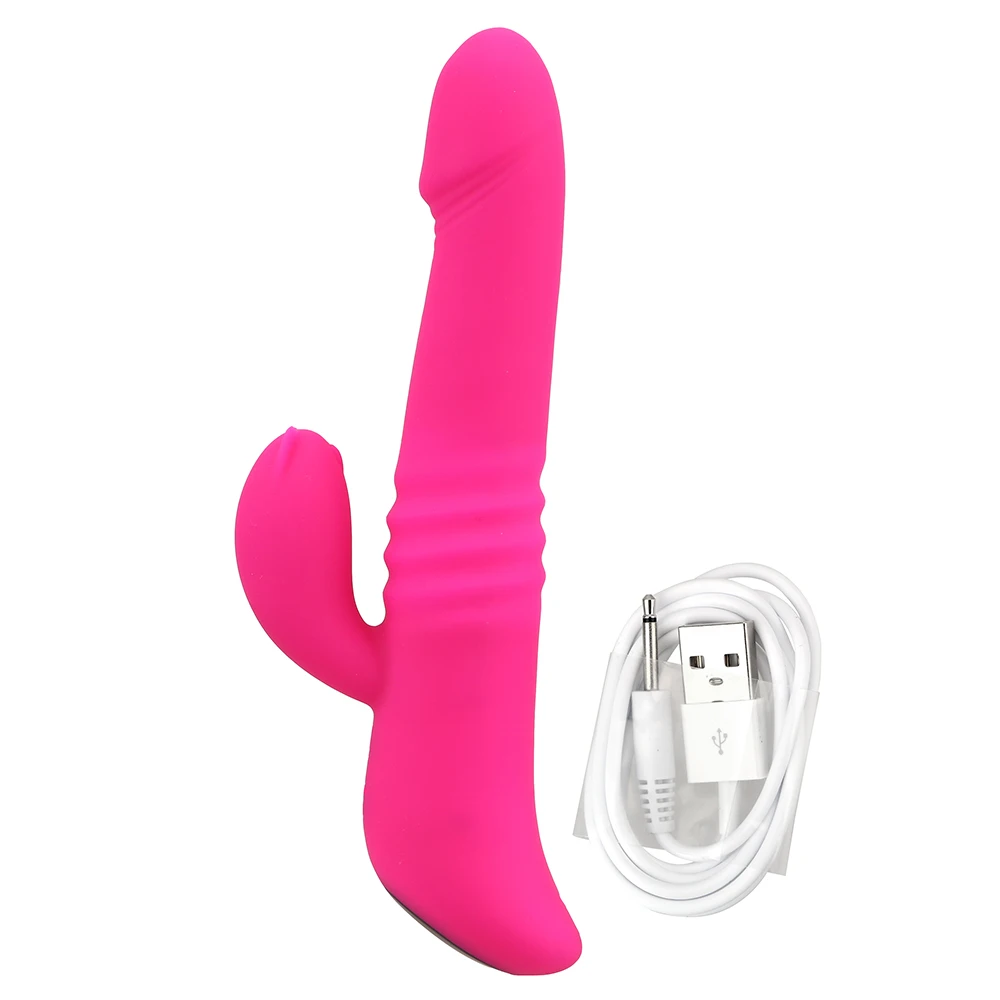 Spot Dildo G Sex Toys pour femmes Stimulateur de clitoris Rotatif Double Vibration Vibromasseur Lapin Chauffant Femelle_voghion.com