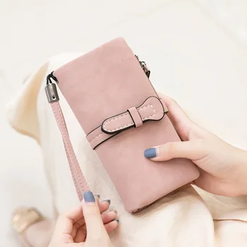 

New PU Leather Long Purse For Women Handbag Korean Style Clutch Bag Card Wallet Multi-card Holder Ladies Hand Bags Female Purses