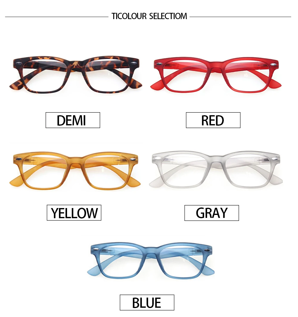High Quality Reading Glasses for Men and Women Spring Hinge Reader Eyeglasses Diopter+0+0.5+1.0+2.0+3.0+4.0+5.0+6.0 3