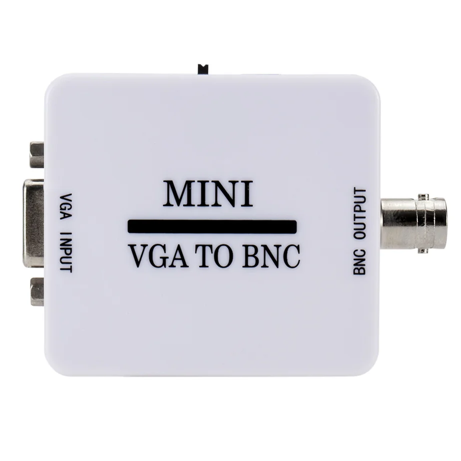 VGA BNC Converter Mini HD VGA to BNC Video Converter Box Composite VGA to BNC Adapter Digital Switcher Box For HDTV Monitor
