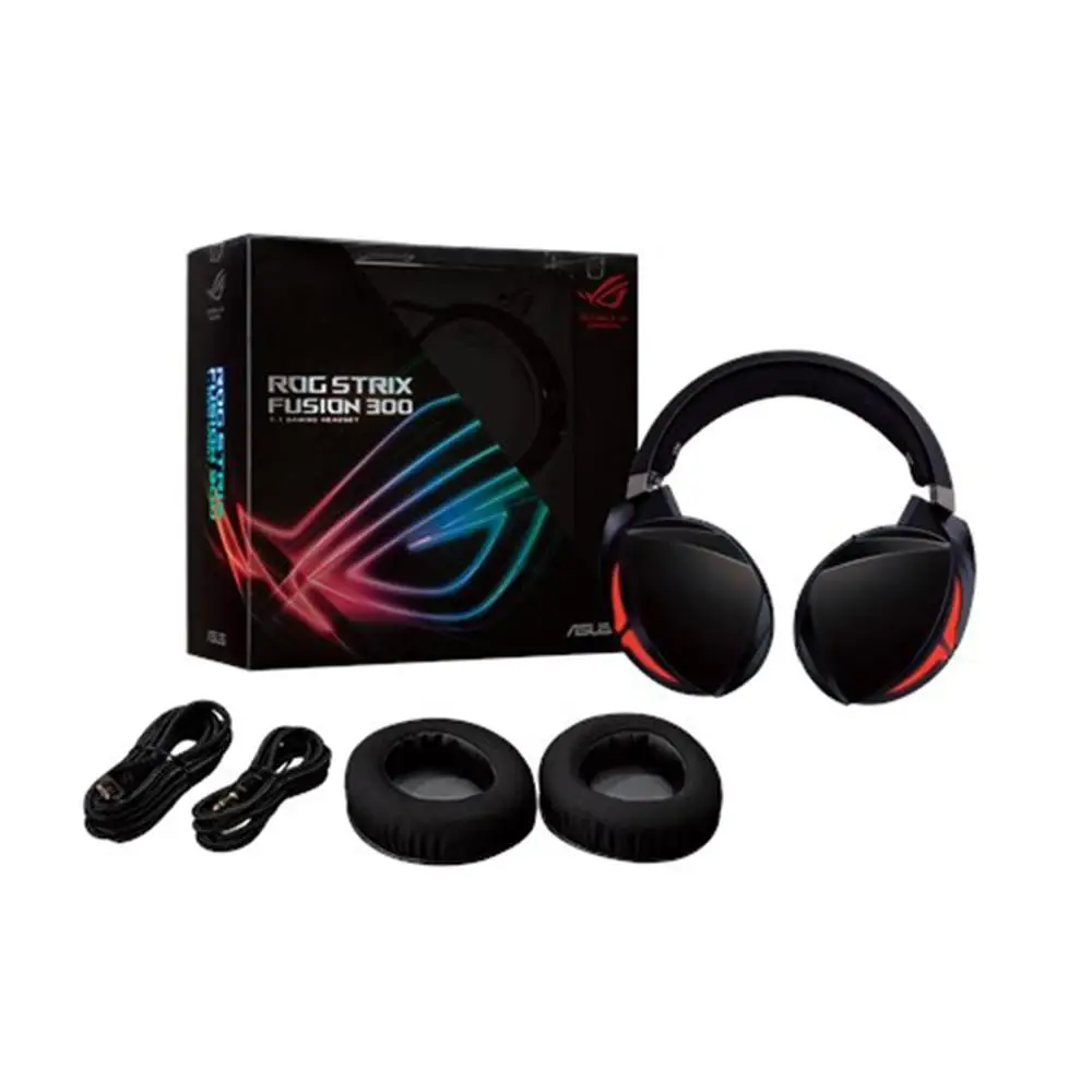 Игровая гарнитура ASUS ROG Strix Fusion 300 7,1 обеспечивает Захватывающее Игровое аудио, совместимое с ПК, PS4, мобильным устройством