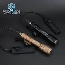 Wadsn airsoft surefir m600 m600c scout lanterna 340lumens led tatical caça arma luz com dupla função fita swtich