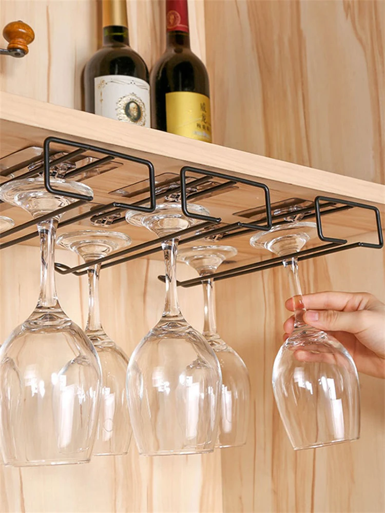 Wine Glass Holder Rack Hanging Bar Shelf