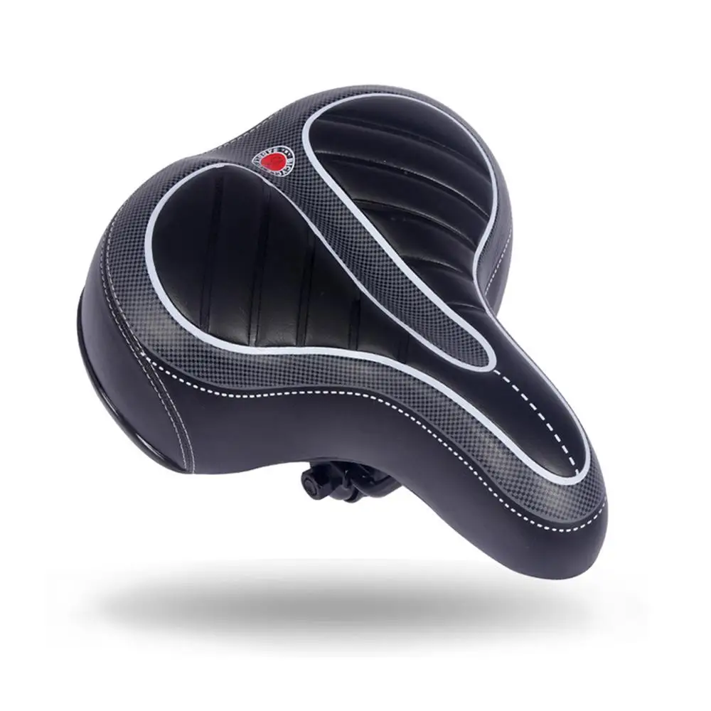 

Comfortable Wide Big Bum Bike Bicycle Gel Cruiser Extra Sporty Soft Pad Saddle Seat Suitable for Any Type of Bike