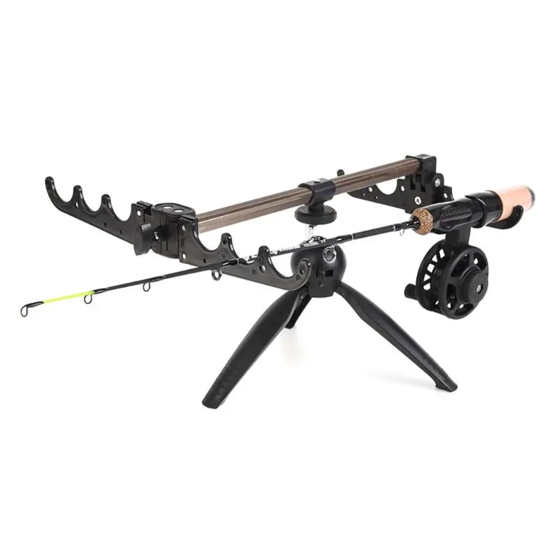 1 Set Ice Winter Fishing Triangle Turret Bracket Truss Fishing Holder Tripod Rod Holder Fishing Gear