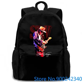 

Stevie Ray Vaughan SRV Blues Legend Black : women men backpack laptop travel school adult student