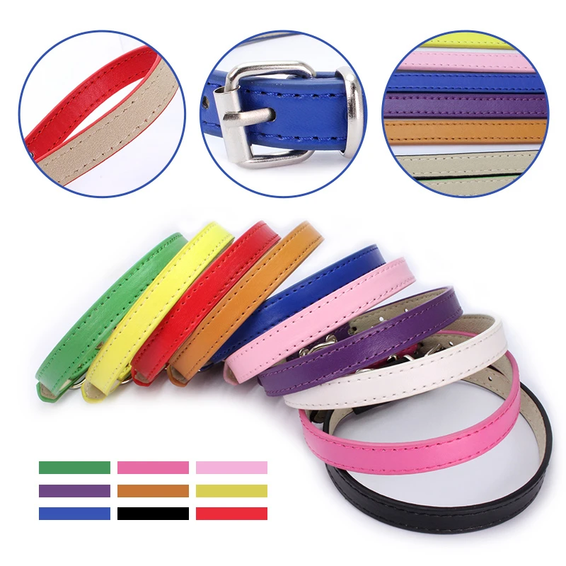 

Personalized Dog Collar Pet PU Leather Adjustable Product For Dog Collar Small Medium Big Pitbull Pug Alloy Fittings Accessories
