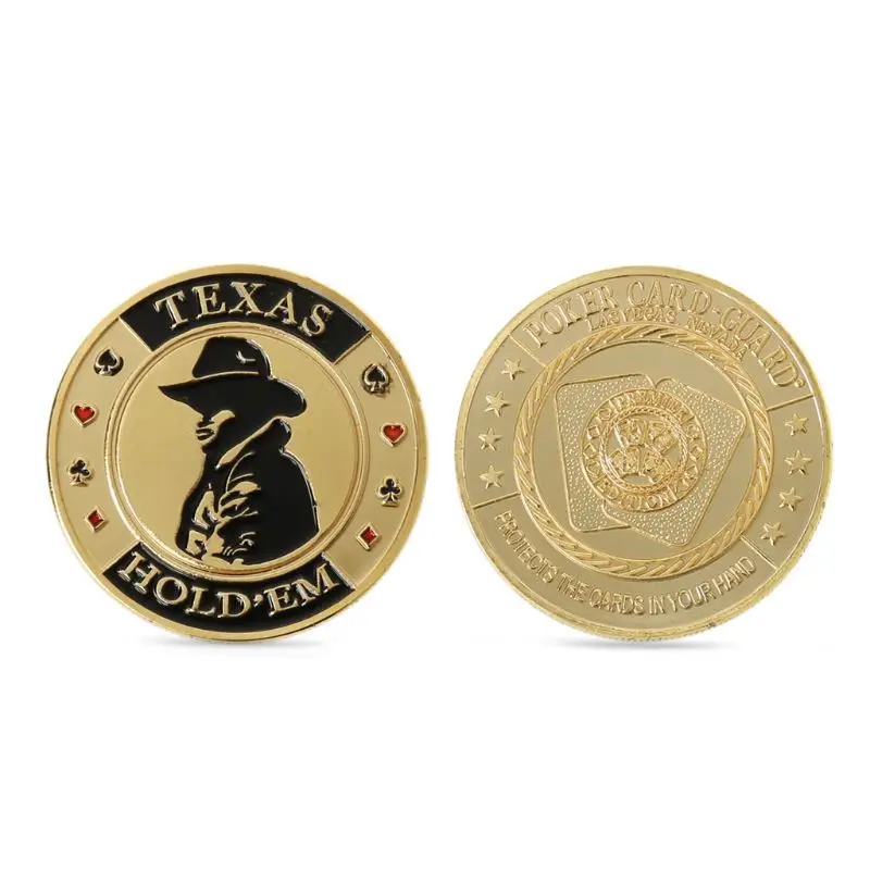 Металлические банкиры Пресс карты покерные фишки Техасский Холдем сувенирные памятные монеты - Цвет: Style C