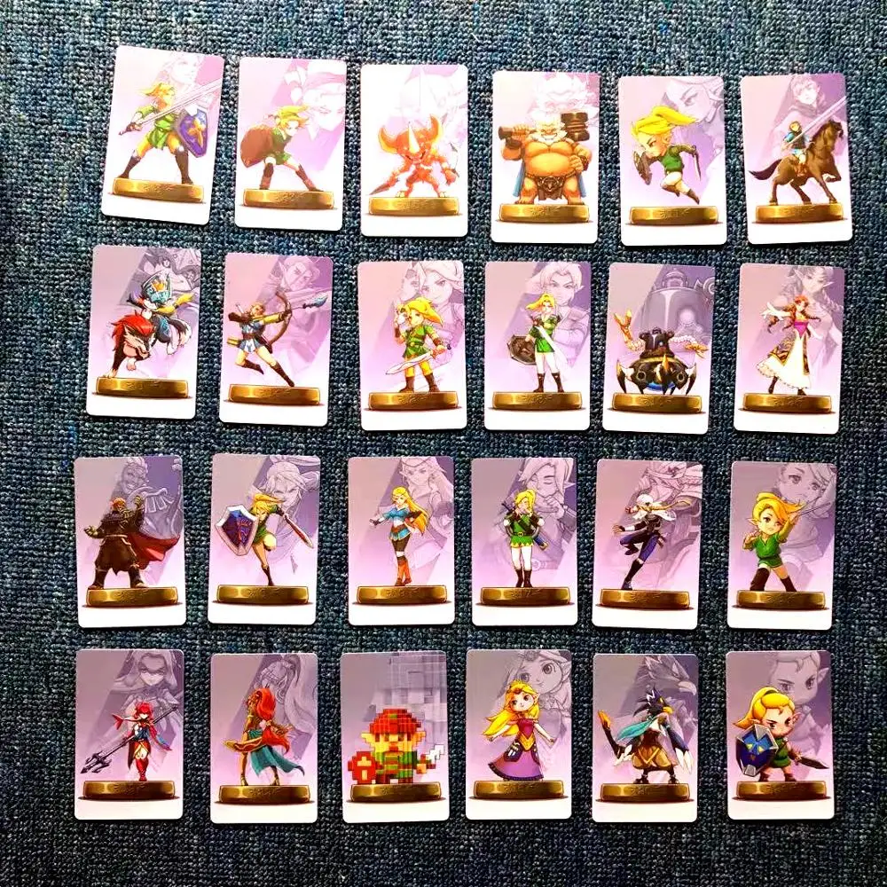 

24PCS Full Set Amiibo Card for The Legend of Zelda Breath of the Wild Full Set Ntag215 NFC Card For NS Switch