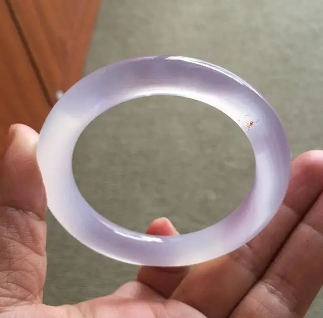 Brazil specials fine violet classical round round bracelet natural aquatic purple jade pith agate Bracelet/Blemish