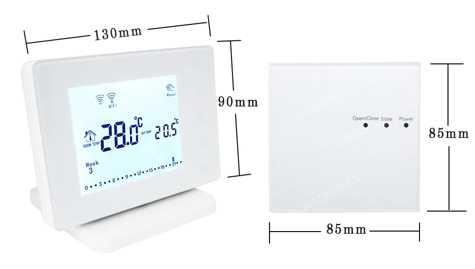 Beok 4 шт. BOT306RF-wifi беспроводной wifi умный термостат для газового котла контроллер температуры Питание от USB