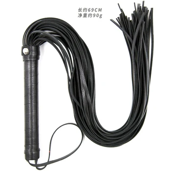 Sex Leather Tassel Whip BDSM Flogger Erotic Spanking Paddle Riding Crop Horse Whip Slave Bondage Knout Flirting Women Sex Tools 2