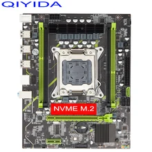 Placa mãe qiyida x79 6m x79, placa-mãe lga 2011 sata3 com suporte memória reg e processador xeon e5 ddr3 ��