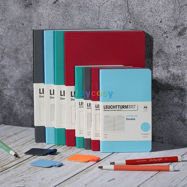 LEUCHTTURM1917 Jottbook Double Pack A6 A5 - 59 Numbered Pages Each,  Lightweight and Slim, Ideal Travel Journal, Office Supplies - AliExpress