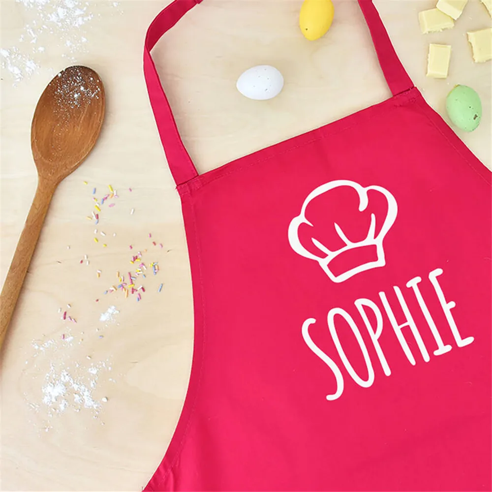 60x70cm Personalized Name Aprons Kitchen Accessory Cooking Uniform Unique Birthday Gifts Party DIY Personalized Aprons