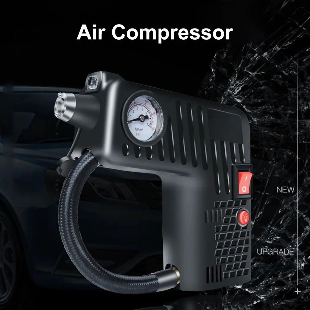 12V Цифровой умный автомобильный воздушный компрессор насос Портативный портативный автомобильныйкомпрессор для шин, электрический воздушный насос инструмент для ремонта, аксессуары