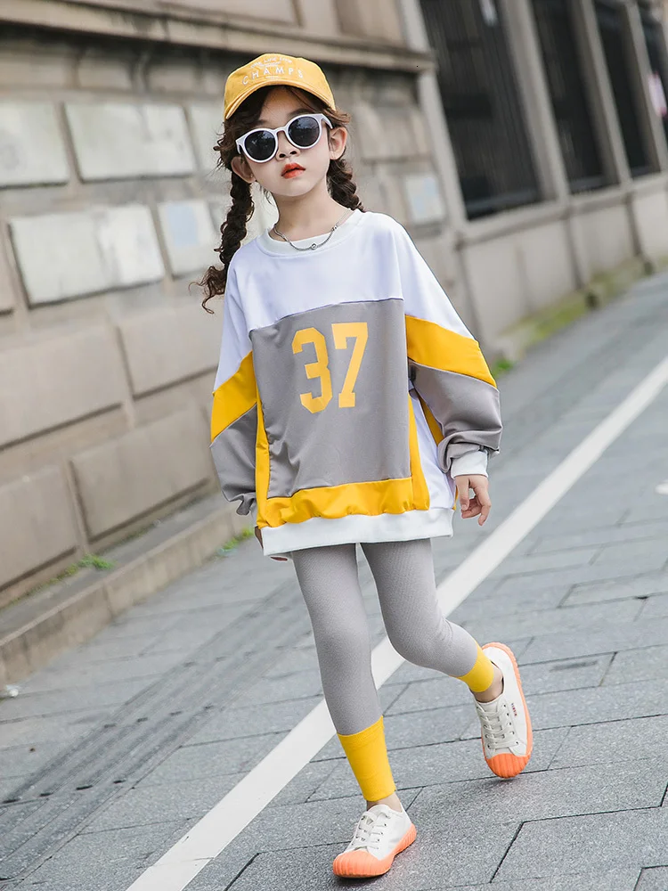

Teenage Girls Clothing Autumn Children Clothes Girl Back To School Outfit Fall Kids Tracksuit Ensemble Fille Sweatshirt + Pant 8